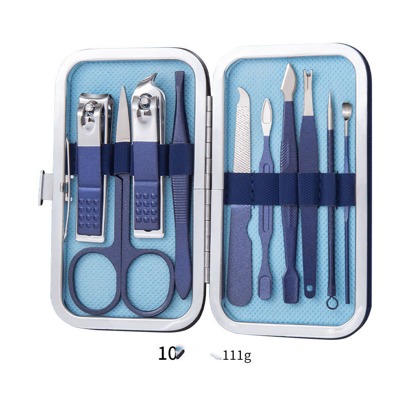 Scissors Nail Clippers Set Ear Spoon Dead Skin Pliers